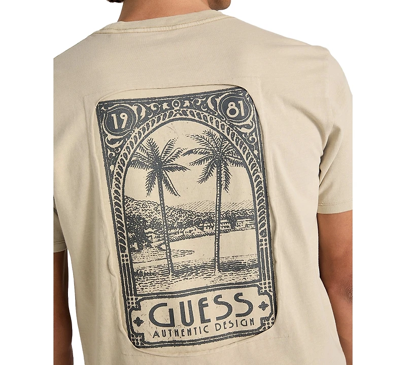 Guess Men's Paradise Postage Graphic T-Shirt