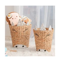 Home Outfitters S/2 Round Unicorn Baskets, Natural
