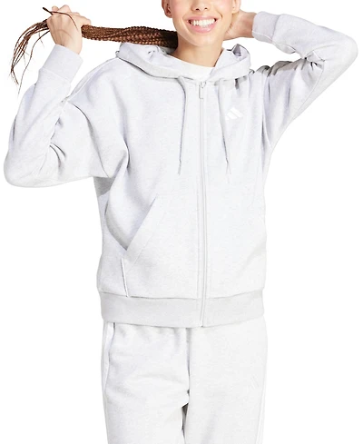 adidas Women's 3-Stripe Logo Zip Hooded Track Jacket