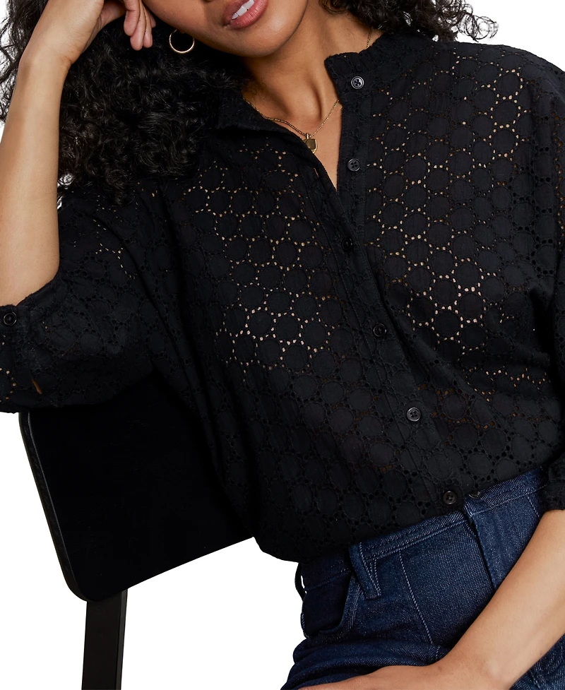 Sanctuary Women's Cotton Petal Drop Blouse