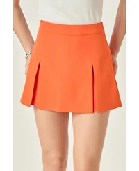 endless rose Women's Wide Single Pleat Skort