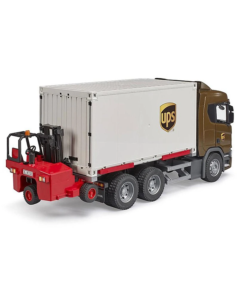 Bruder 1/16 Scania Super 560R Ups Logistics Truck with Forklift