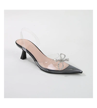 Nana Clear Vinyl Slingbacks