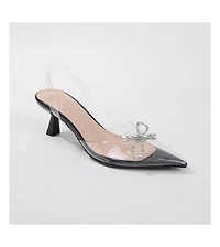 Nana Clear Vinyl Slingbacks