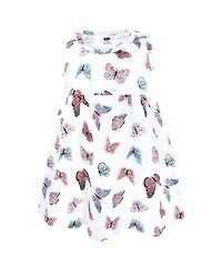 Hudson Baby Toddler Girls Cotton Dress and Cardigan Set