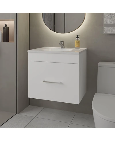 Story Floating Bathroom Vanity Set with Sink