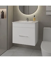 Story Floating Bathroom Vanity Set with Sink