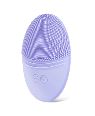 Ezbasics Rechargeable Facial Cleansing Brush, Soft Silicone Waterproof Sonic Vibrating Face Cleaning Brush Compatible with Face Cleansers, 5 Speeds, V
