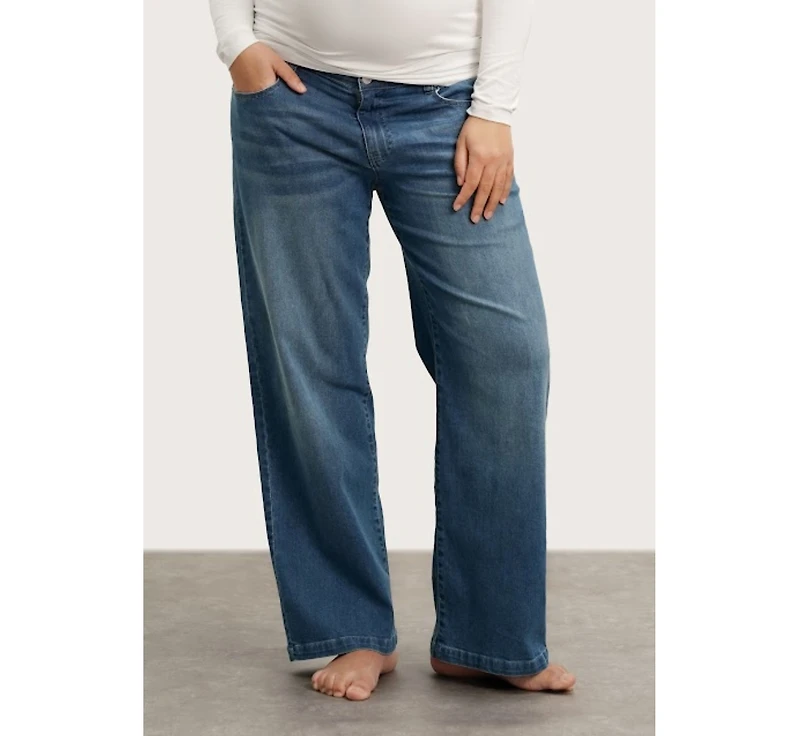 Nom Maternity Slouch Under the Belly Denim
