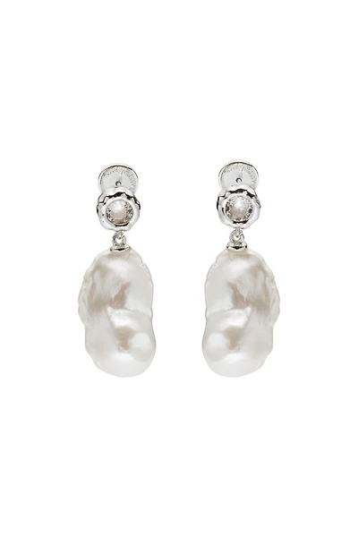Doris Large Freshwater Baroque Pearl Drop Earrings