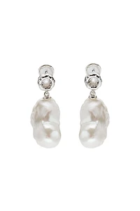 Doris Large Freshwater Baroque Pearl Drop Earrings