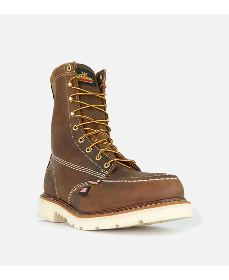 Thorogood Men's American Heritage 8" Steel Toe Work Boots for Men