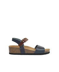 Low Wedge Ankle Strap Sandal