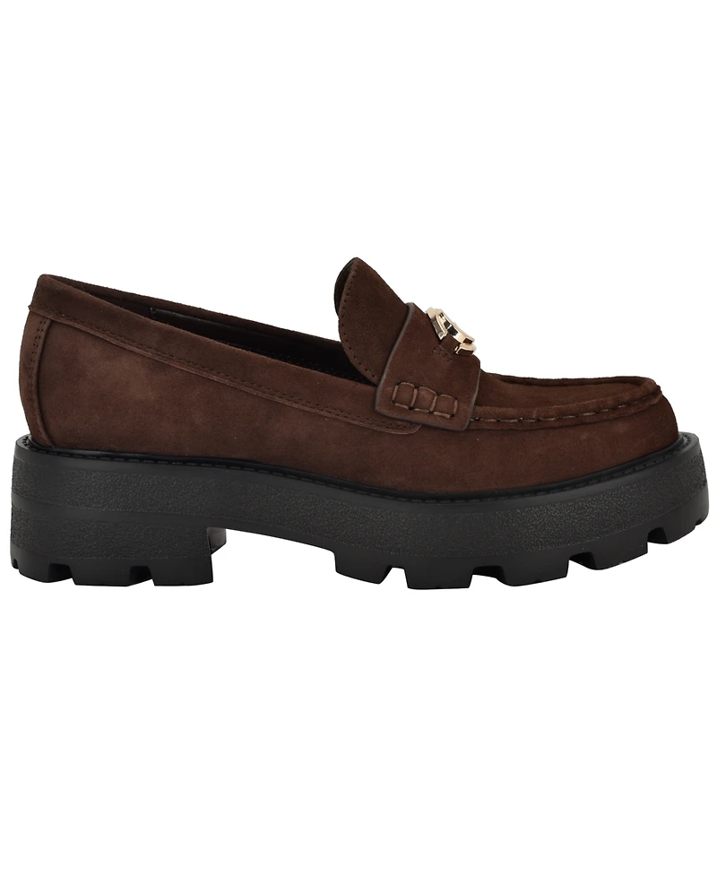 Guess Women's Yanika G Hardware Lug Sole Loafers