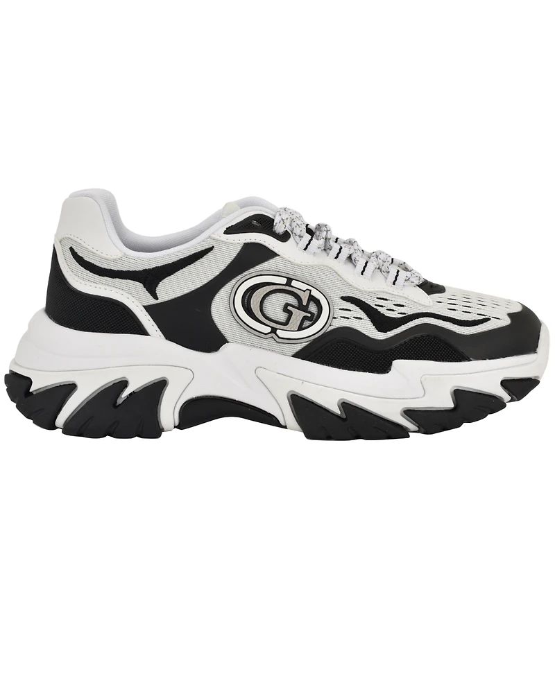 Guess Women's Nennzo Cat Claw Chunky Fashion Lace-Up Sneakers