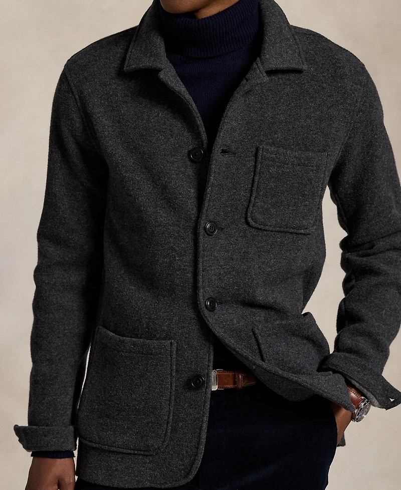 Polo Ralph Lauren Men's Brushed Double-Knit Utility Jacket
