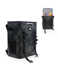 Quiksilver Coastal Collection Zipperless 48-72H 5 Layer Insulated Sweat Free Backpack Cooler with Air Sealed Lid