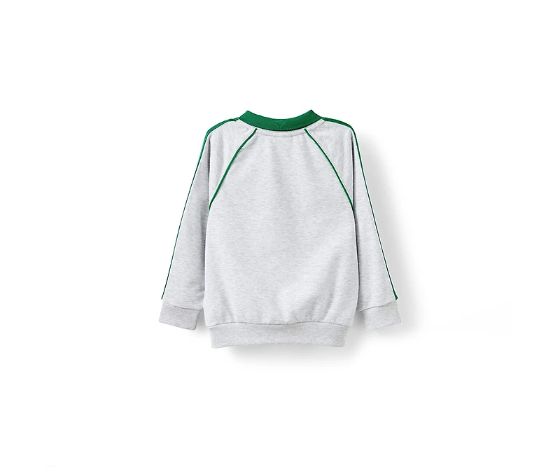 Cotton On Little Boys Polo Collar Fleece Top
