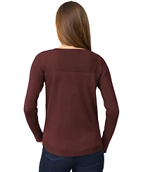 Melissa Paige Women's Petite Boat Neck Long-Sleeve Sweater