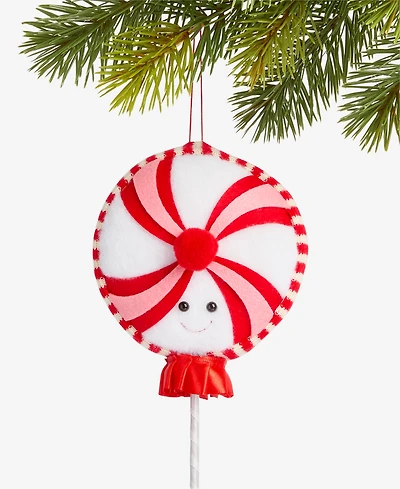 Holiday Lane Sugar Plum Plush Peppermint Pop Ornament, Macy's Exclusive