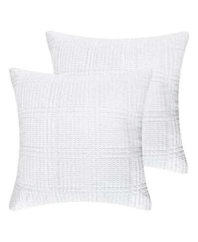 Levtex Cloud Waffle Quilted 2-Pc. Sham Set, European