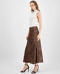 Anne Klein Women's Printed Pull-On Maxi Skirt