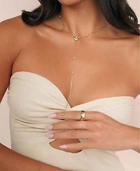 Ettika Santorini Shell Lariat Necklace