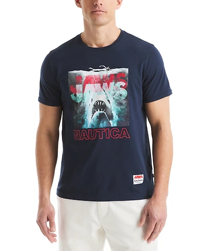 Jaws x Nautica Men's Classic-Fit Graphic T-Shirt