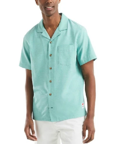 Jaws x Nautica Men's Classic-Fit Jaspe Dobby Button-Down Shirt