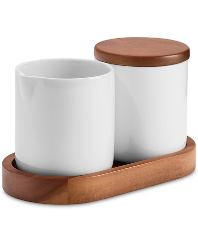 The Cellar Whiteware 4 Pc. Cream and Sugar Set, Exclusively at Macy's