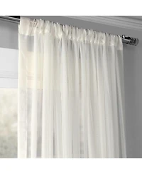 Half Price Drapes Solid Off White Extra Wide Sheer Curtain