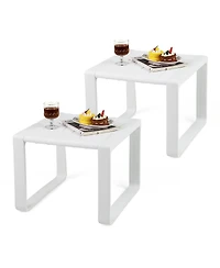 Weather Resistant Adirondack Outdoor Side Table Set of 2