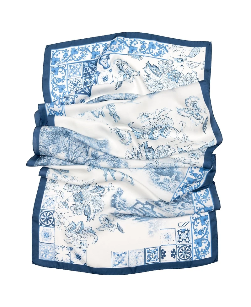 Toile - Long Silk Scarf for Women
