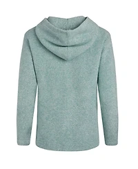 Weird Fish Women's Alisa 1/4 Zip Snow Marl Fleece Hoodie