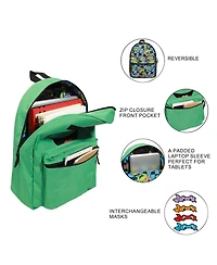 Teenage Mutant Ninja Turtles Interchangeable Characters 16.5" Reversible Backpack