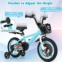 Kids Bike with Adjustable Handlebar and Saddle Perfect Bicycle for Children Aged 4-8 Years Old
