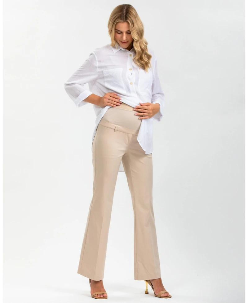 Pietro Brunelli Maternity Pull-On Flare Stretch Pants