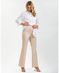 Pietro Brunelli Maternity Pull-On Flare Stretch Pants