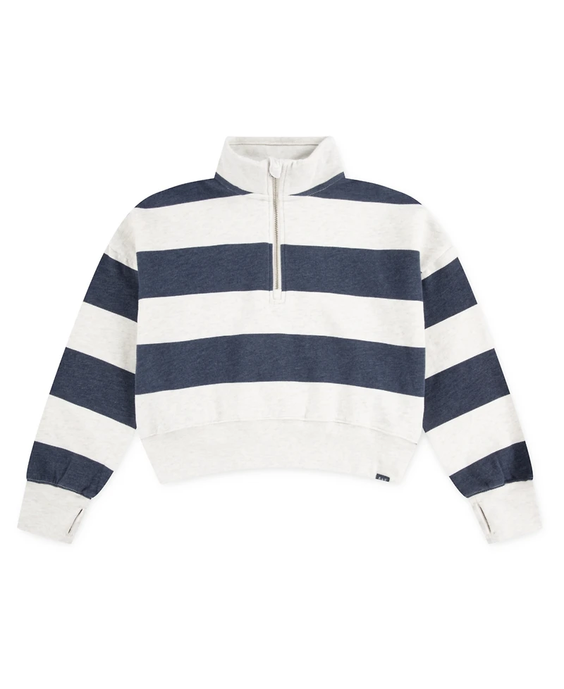 abercrombie kids Girls Half Zip Preppy Pullover Sweatshirt