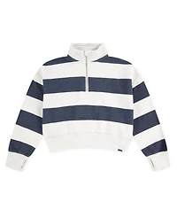 abercrombie kids Girls Half Zip Preppy Pullover Sweatshirt