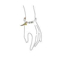 Bling Jewelry Spiritual Feather Charm Stretch Bracelet with Heart & Angel Wing Beads