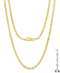 Steeltime Unisex 14K Gold Plated Mariner Superflat Necklace