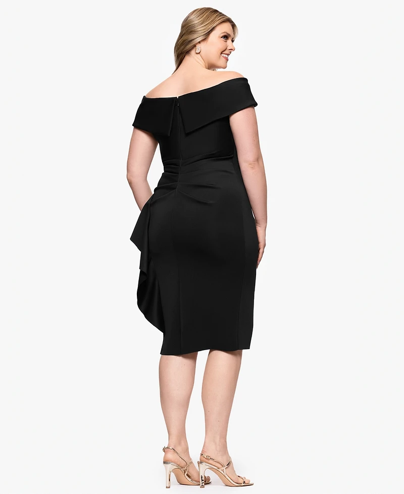 Xscape Plus Sweetheart-Neckline Sheath Dress