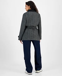 Steve Madden Women's Belted Single-Breasted Jacket