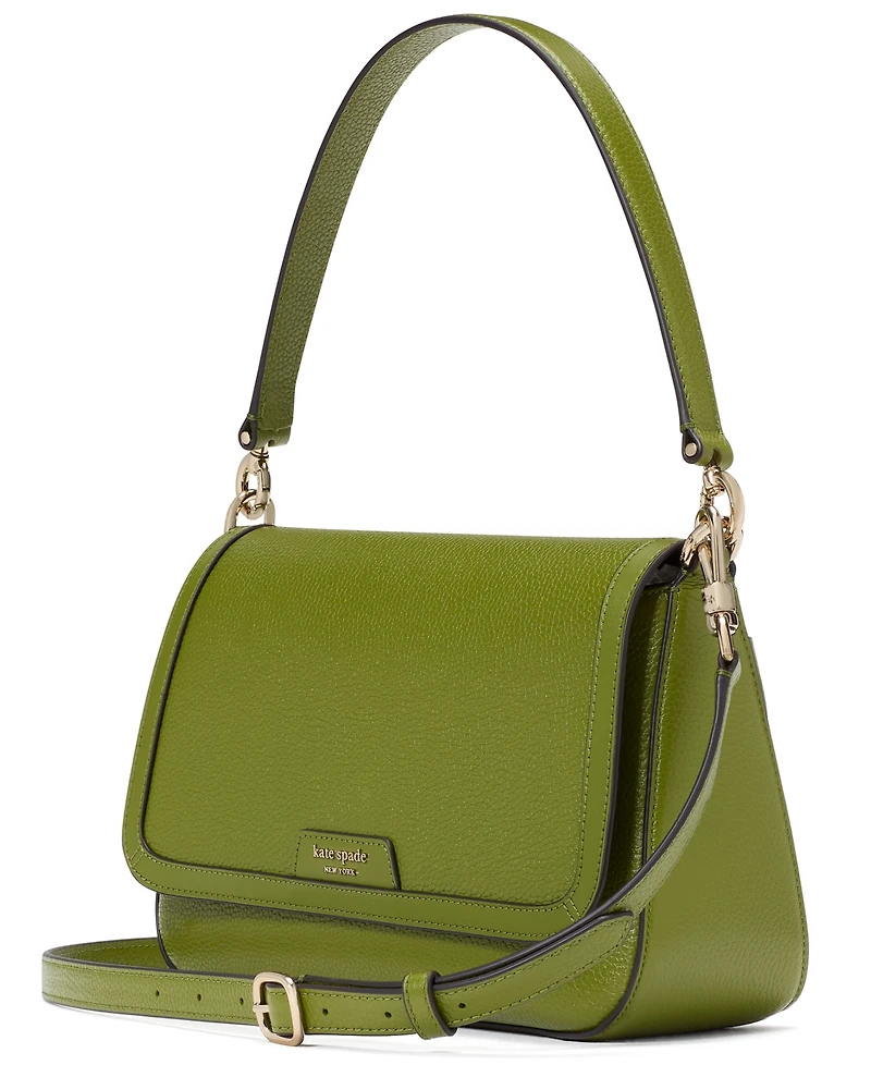 Kate Spade New York Hudson Pebbled Leather Flap Small Shoulder Bag
