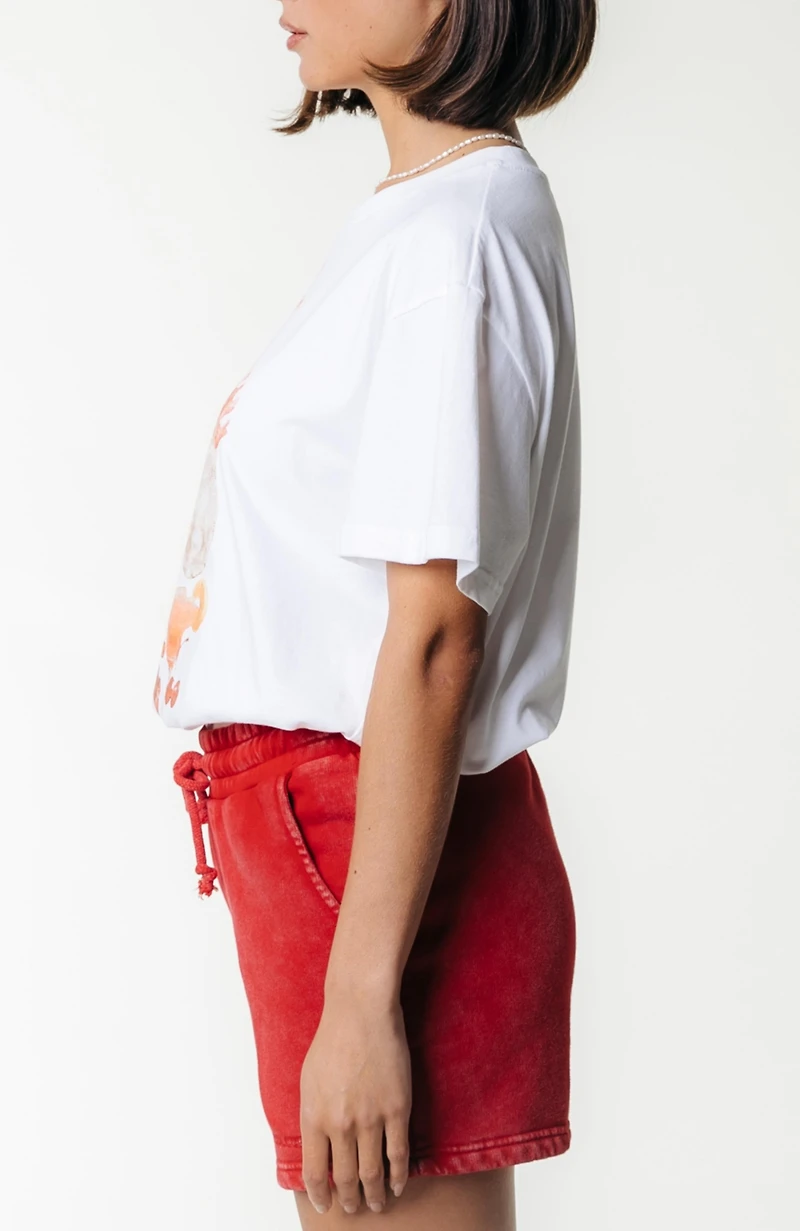 Colourful Rebel Women's Uni Logo Acid Wash Sweat Short