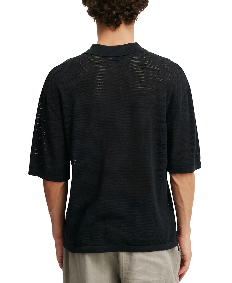 Cotton On Men's Knitted Polo Shirt