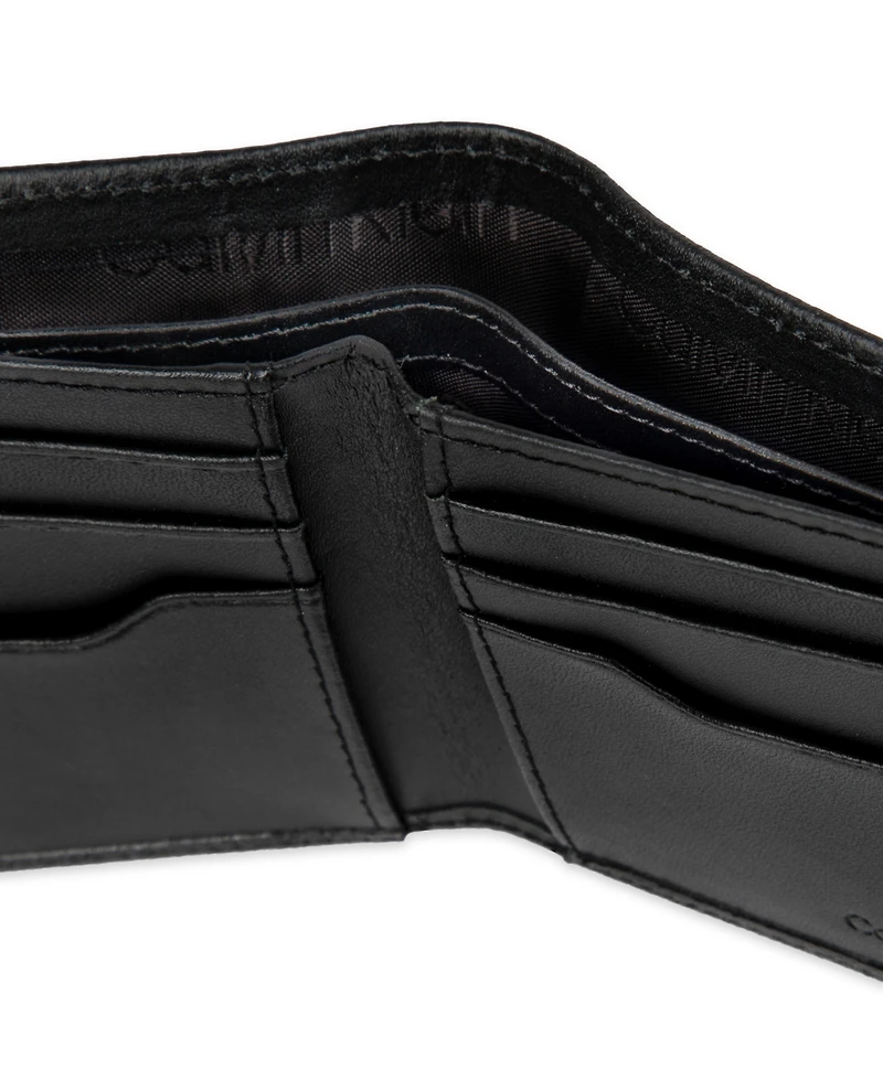 Calvin Klein Men's Rfid Overlapping Saffiano Slimfold Wallet