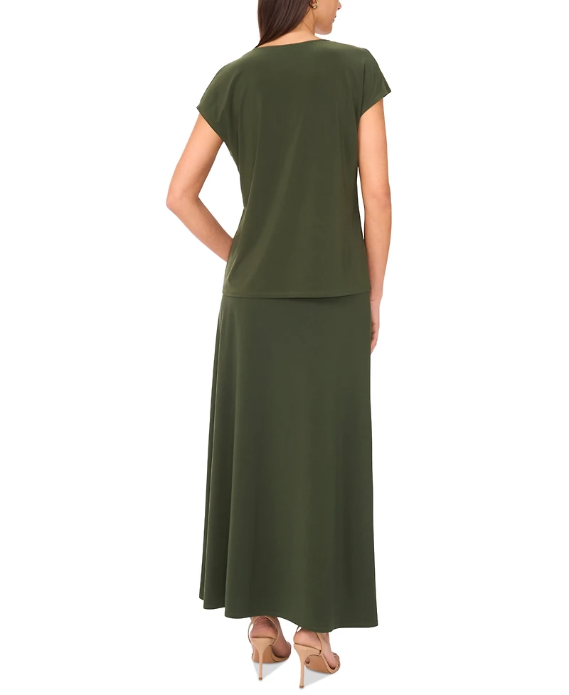 Sam & Jess Women's A-Line Pull-On Maxi Skirt