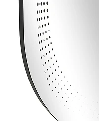 Rosemary Lane Glass 31" Led Wall Mirror with Radial Pattern